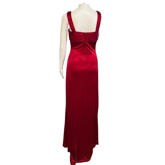 Masquerade - Women’s Jeweled Ruched Long Dress Sz. 5/6 - Picture 4 of 6